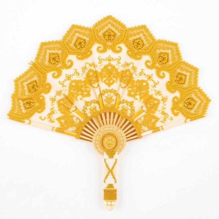 Beaded Bridal Fans