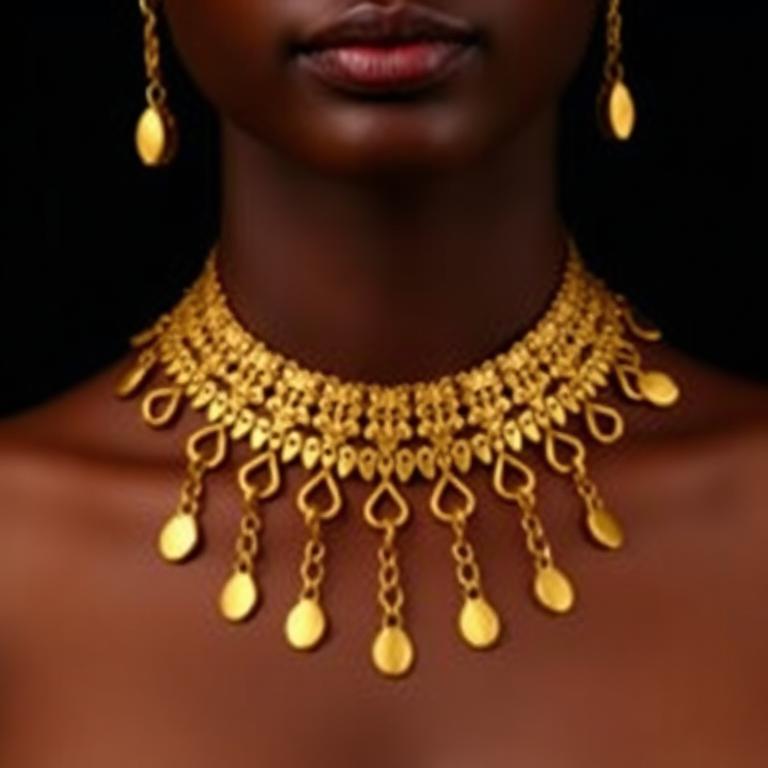 Gold-Plated Statement Necklace